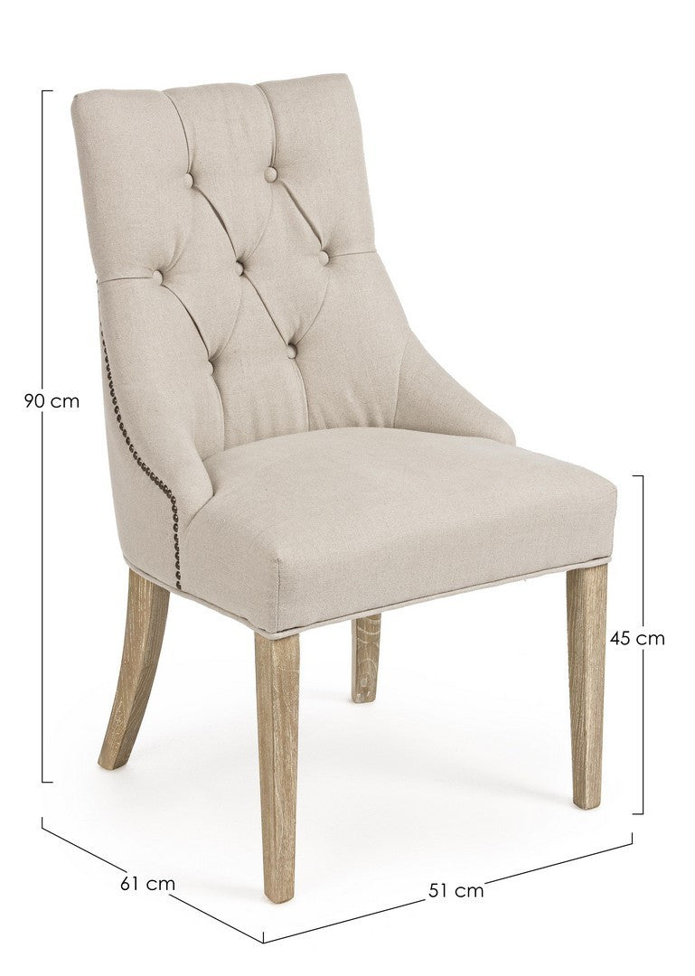 SEDIA CALLY NATURALE