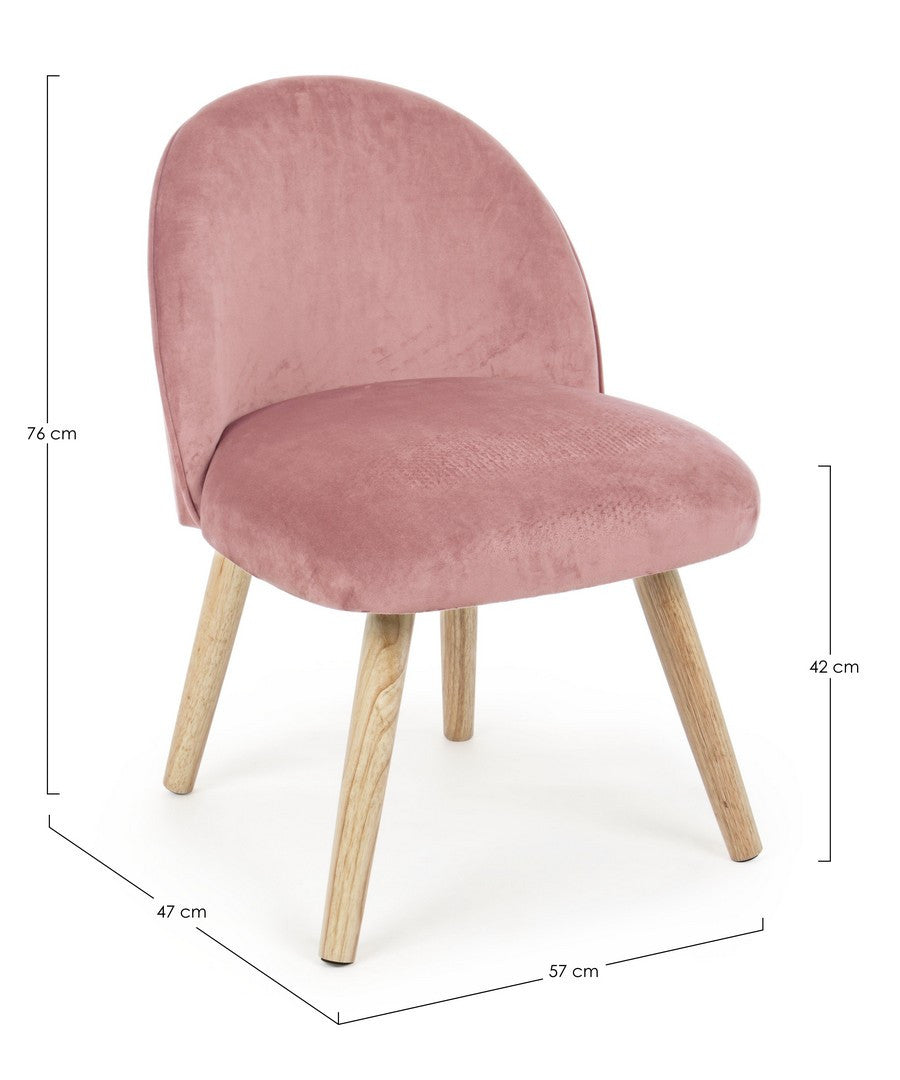 POLTRONCINA ADELINE ROSA ANTIK