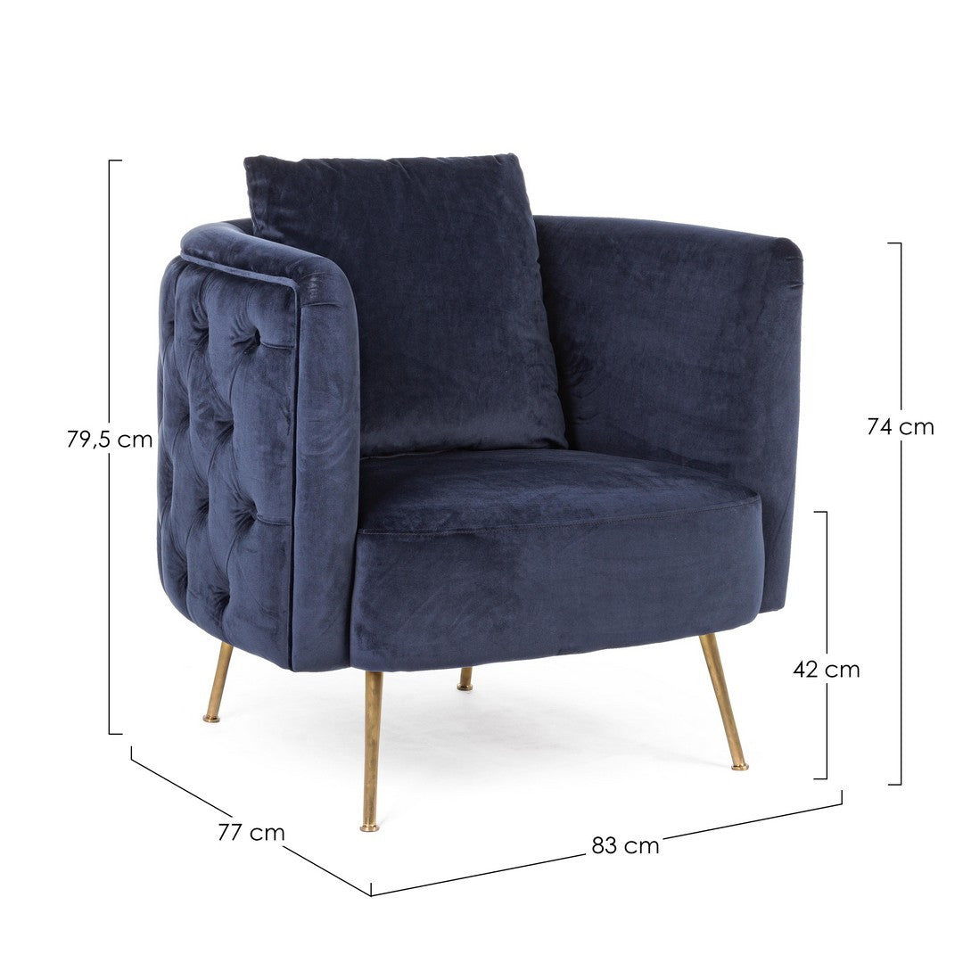 POLTRONA TENBURY BLU