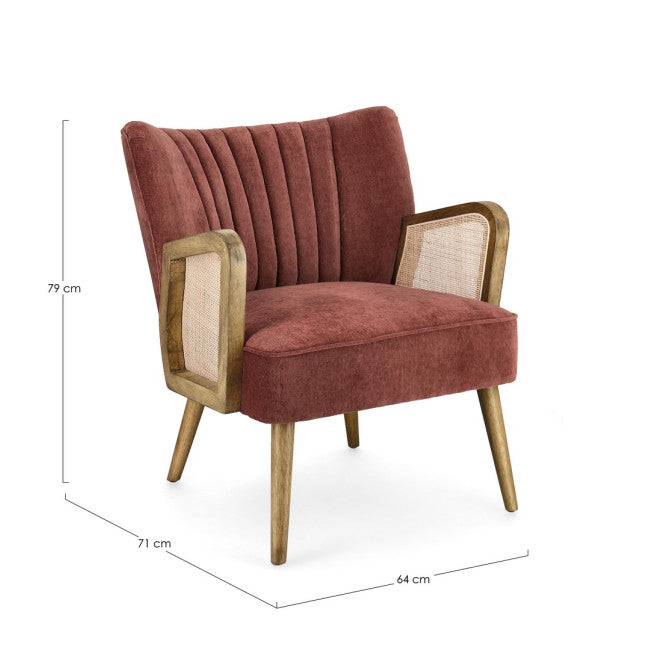 POLTRONA VIRNA MATTONE