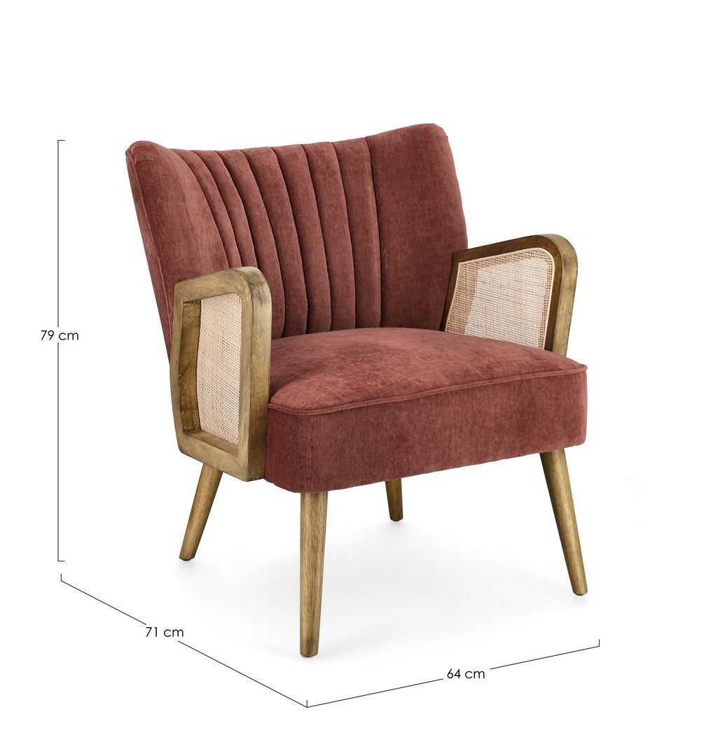 POLTRONA VIRNA MATTONE