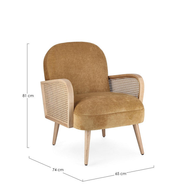 POLTRONA DALIDA MUSTARD