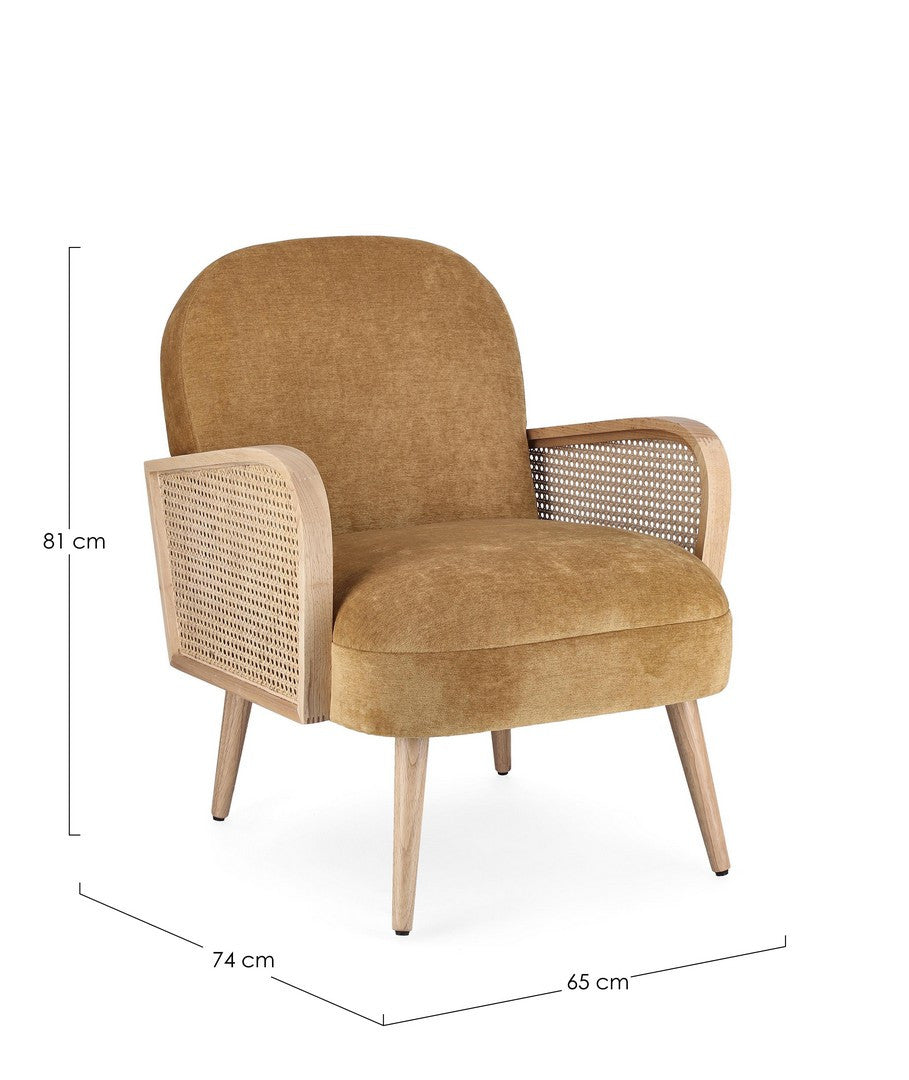 POLTRONA DALIDA MUSTARD