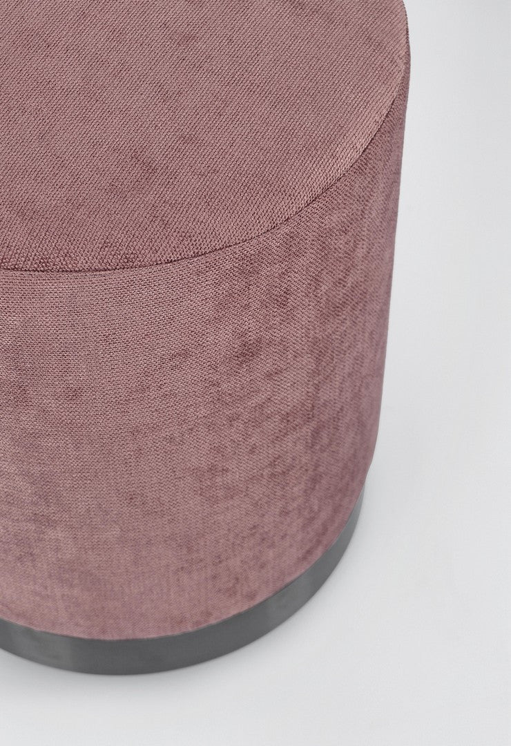 POUF ERNESTINE DARK ROSE