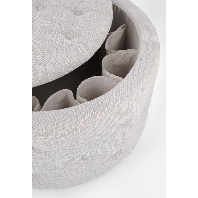 POUF CONT. P.SCARPE ERNESTINE GRIGIO CH