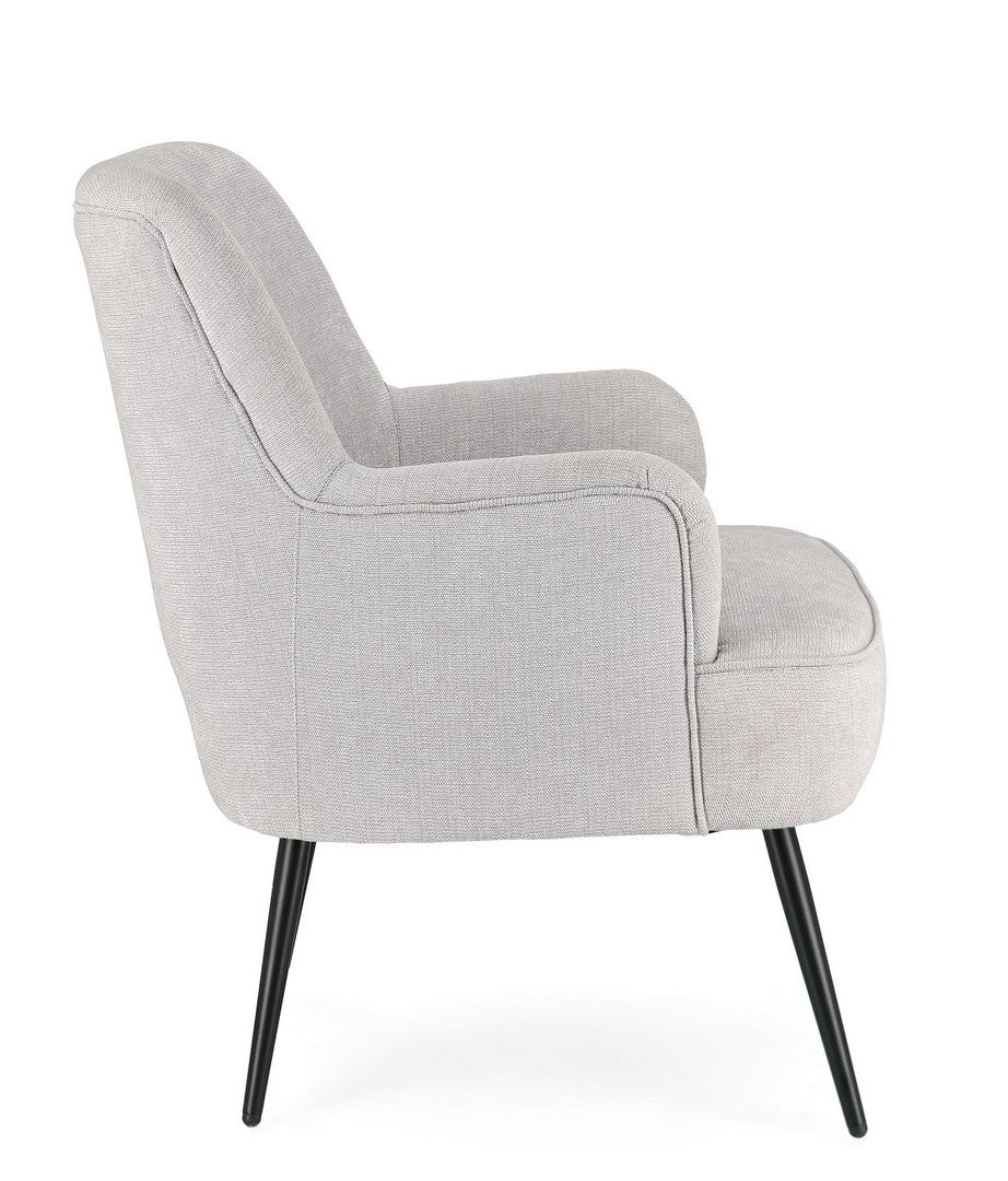 POLTRONA ERNESTINE GRIGIO CHIARO