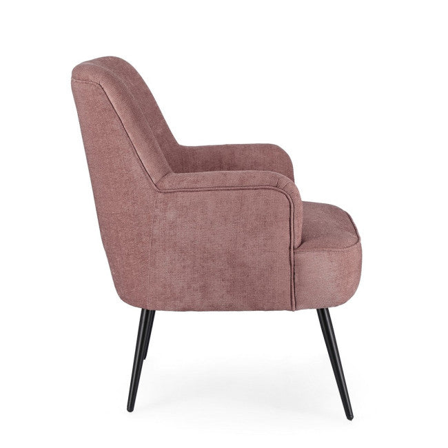 POLTRONA ERNESTINE DARK ROSE