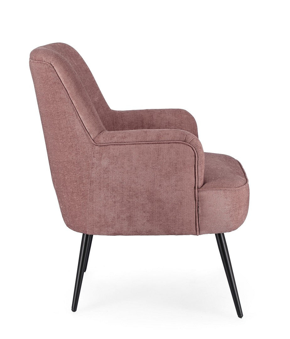POLTRONA ERNESTINE DARK ROSE