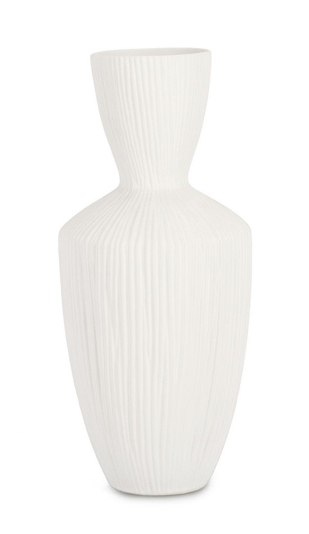 VASO STRIPED BIANCO H47