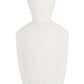 VASO STRIPED BIANCO H47