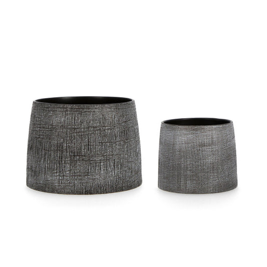 SET2 P.VASO PAPYRUS GRIGIO SCURO