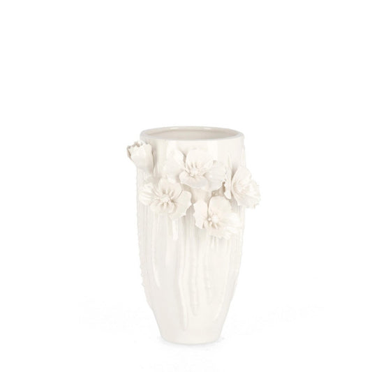 VASO DECORATIVO POPPY BIANCO H22
