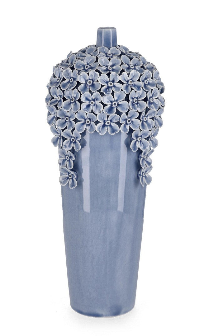 VASO DECORATIVO TREASURE AZZURRO H40