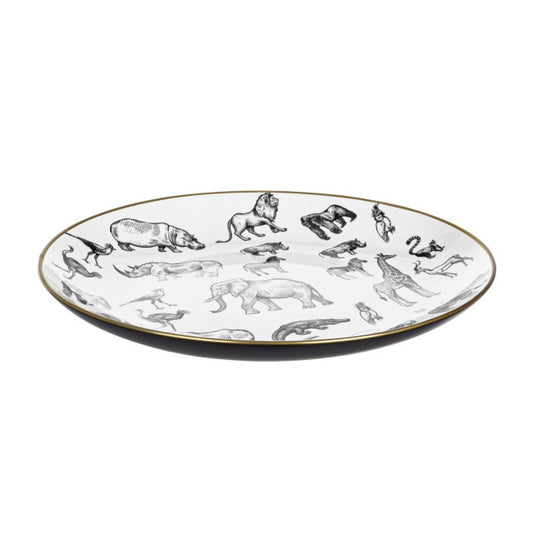 PIATTO DECORATIVO AFRICA PORC D35