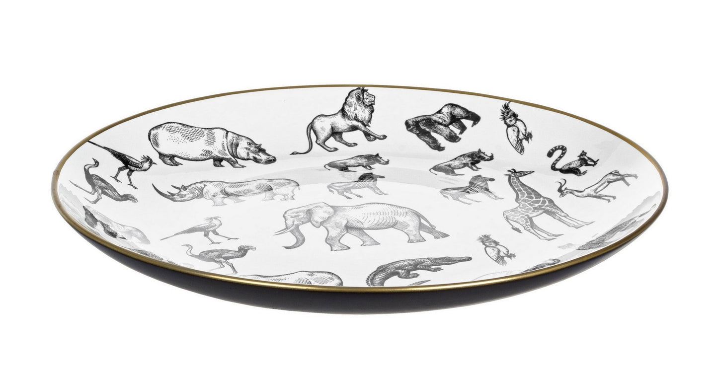 PIATTO DECORATIVO AFRICA PORC D35