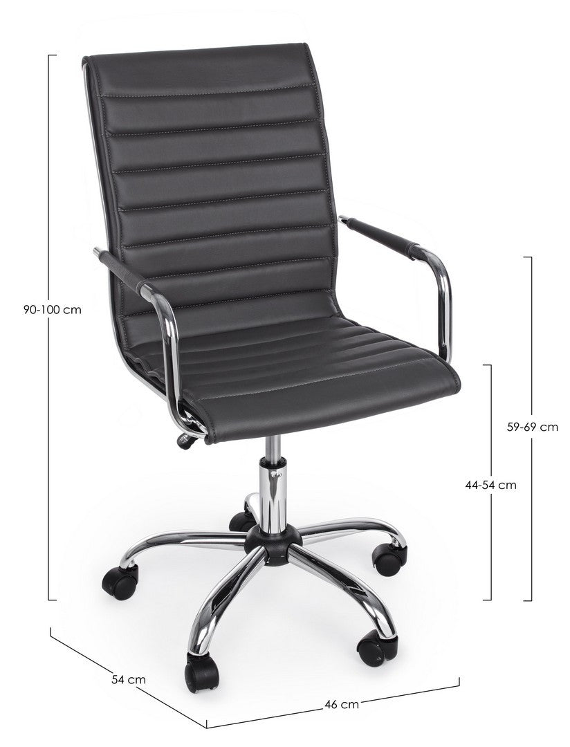 POLTRONA UFFICIO C-BR PERTH GRIGIO SCURO