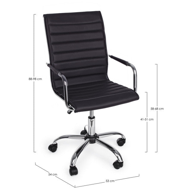 POLTRONA UFFICIO C-BR PERTH NERO