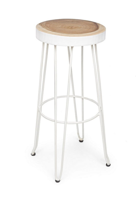SGABELLO BAR RAKEL BIANCO