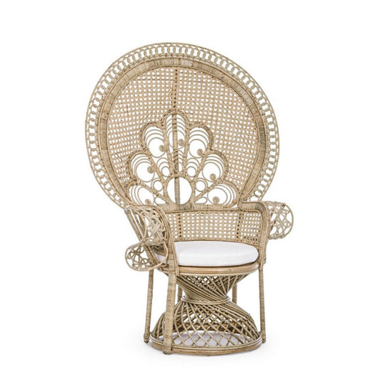 POLTRONA C-C PEACOCK NATURALE