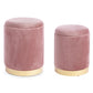 SET2 POUF CONTENITORE POLINA ROSA ANTICO