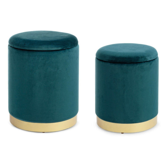 SET2 POUF CONTENITORE POLINA NAVYUS