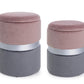SET2 POUF CONT.POLINA ROSA-GRIGIO