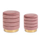 SET2 POUF CONTENITORE DARINA ROSA ANTICO