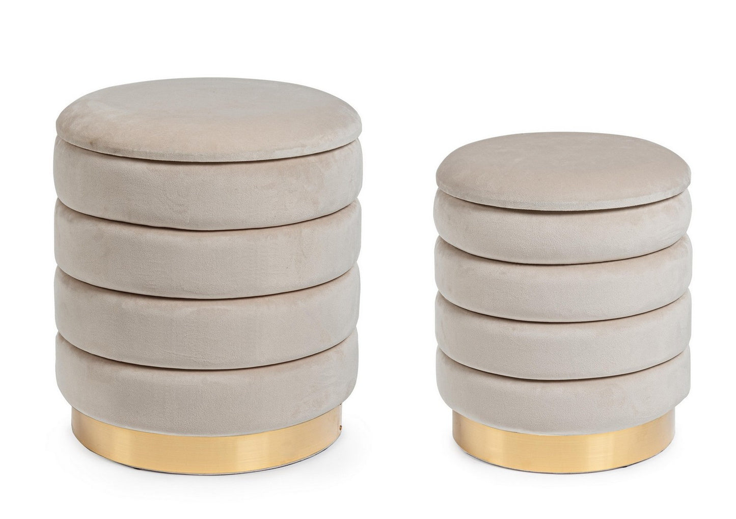 SET2 POUF CONTENITORE DARINA BEIGE