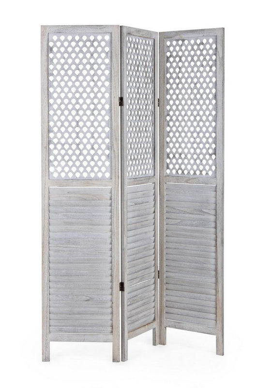 PARAVENTO 3A HOLE BIANCO ANTIC 120X170