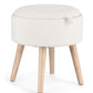 SGABELLO CONTENITORE.ZOYA C-VASS BIA