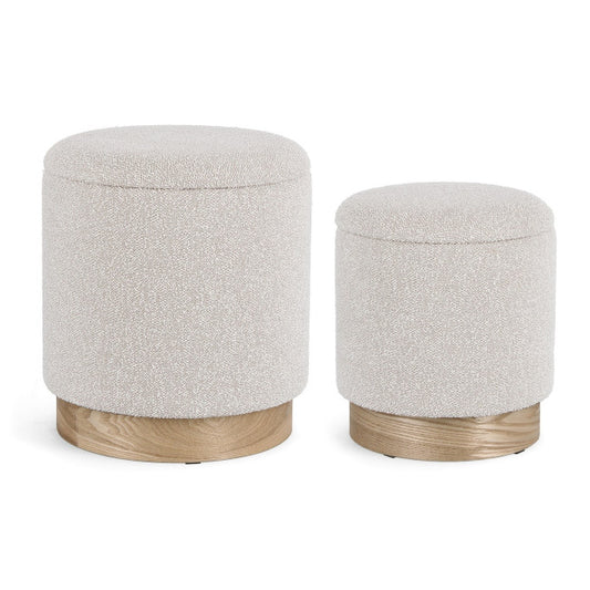 SET2 POUF CONTENITORE.ZOYA GRIGIO CH