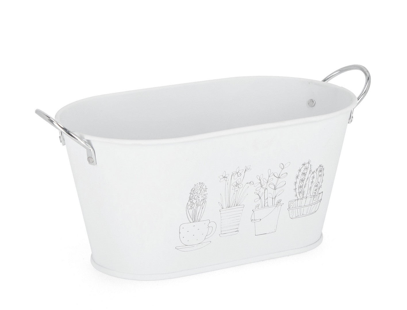 VASO BOTANY 2M OVALE BIANCO