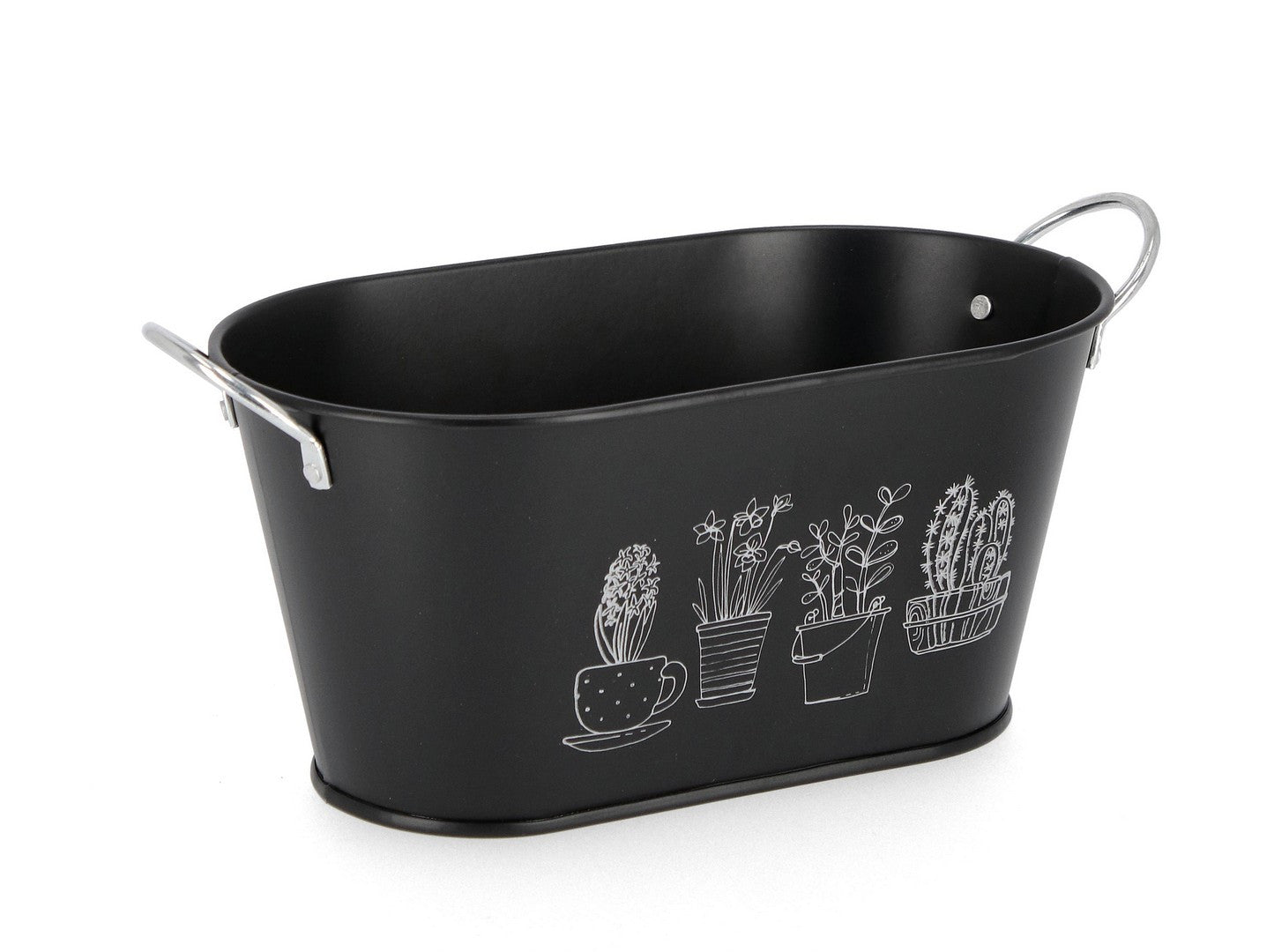 VASO BOTANY 2M OVALE NERO