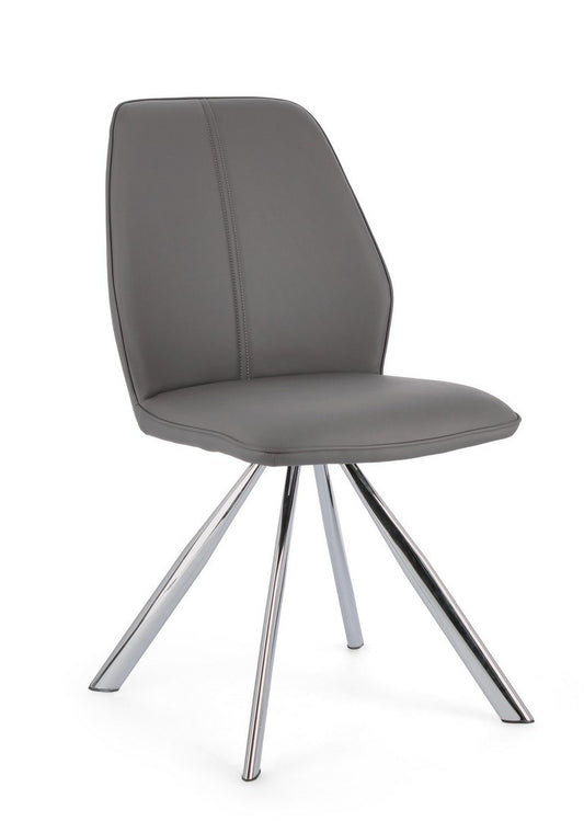 SEDIA MAXWELL PU GRIGIO