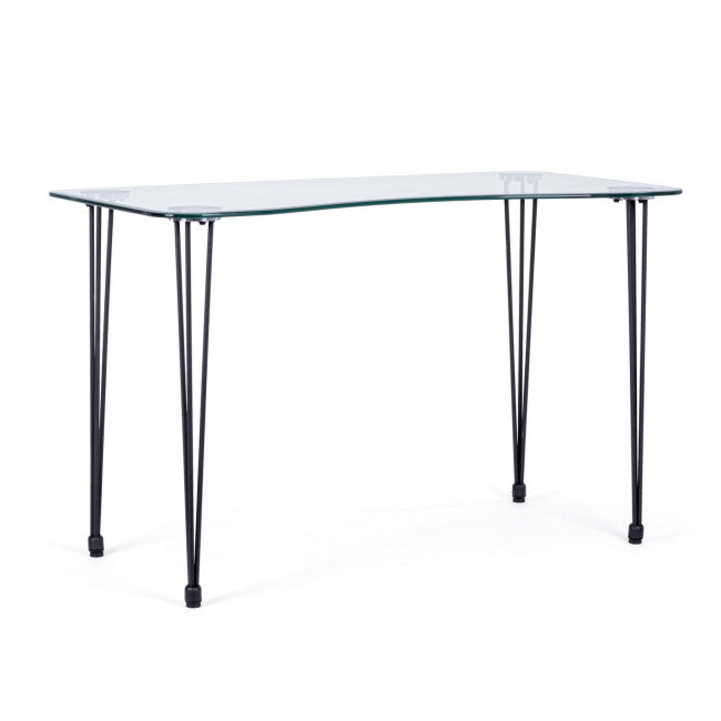 SCRIVANIA RONDO' NERO 120X60