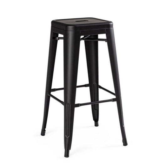 SGABELLO BAR MINNESOTA NERO H76