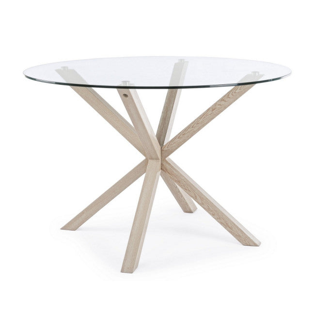 TAVOLO MAY TO GAMBA NATURALE D114