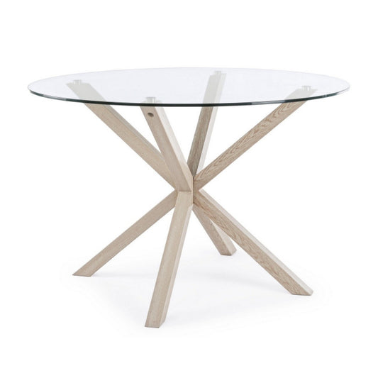 TAVOLO MAY TO GAMBA NATURALE D114