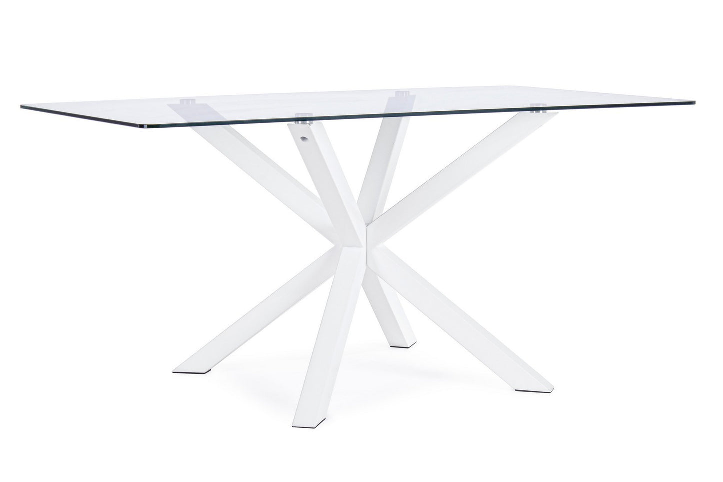 TAVOLO MAY RETT GAMBA BIANCO 160X90