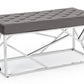 PANCA RAYAN VELLUTO GRIGIO 97X44