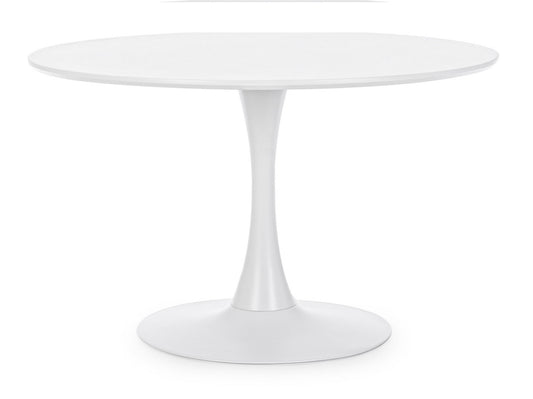 TAVOLO BLOOM BIANCO D120