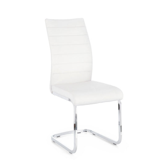 SEDIA MYRA PU BIANCO