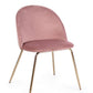 SEDIA TANYA VELLUTO ROSA