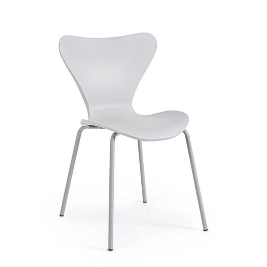 SEDIA TESSA GRIGIO CH. C-GAMBA IN TINTA