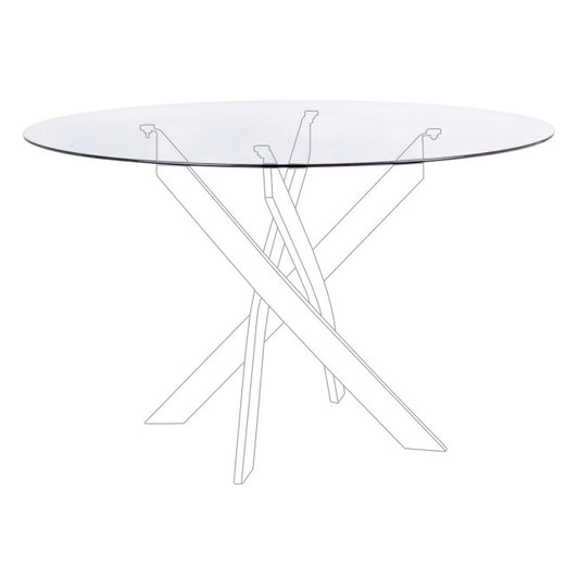 PIANO TO TAVOLO GEORGE TRASPARENTE D120