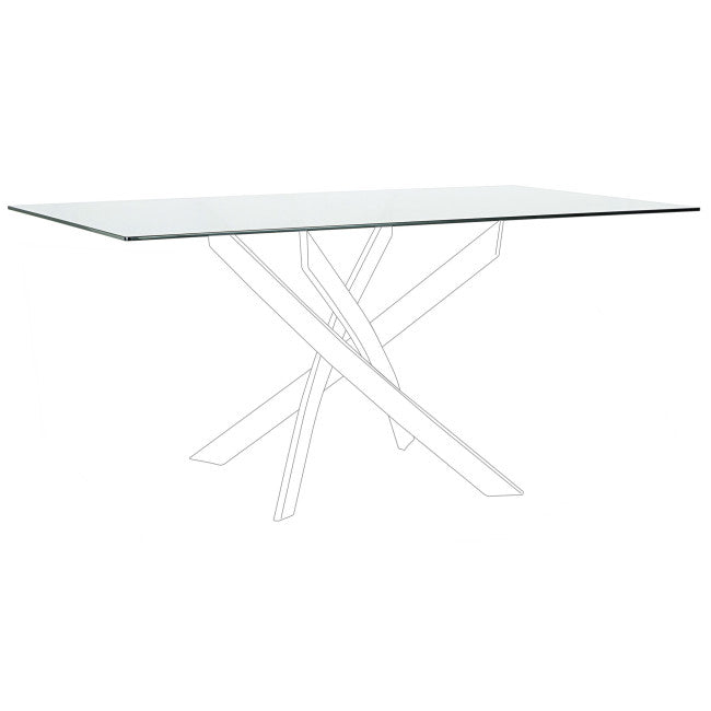 PIANO RETT TAV.GEORGE TRASPARENTE 160X90