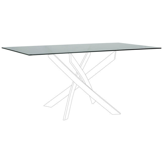 PIANO RETT TAVOLO GEORGE FUME' 160X90