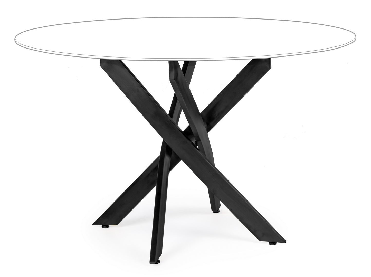 BASE TAVOLO GEORGE NERO D120