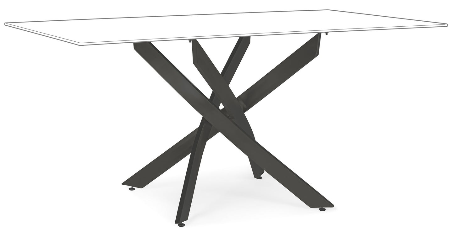 BASE TAVOLO GEORGE NERO 160X90