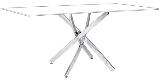 BASE TAVOLO GEORGE CROMO 160X90